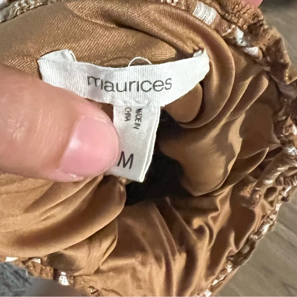☀️2/$22☀️ Maurice’s Brown and White Polka Dot Dress - Picture 3 of 8